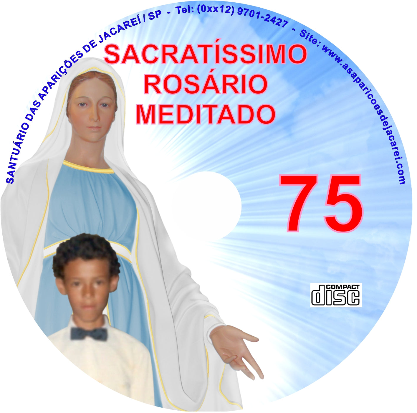CD Rosário Meditado 075 CD Rosário Meditado 075